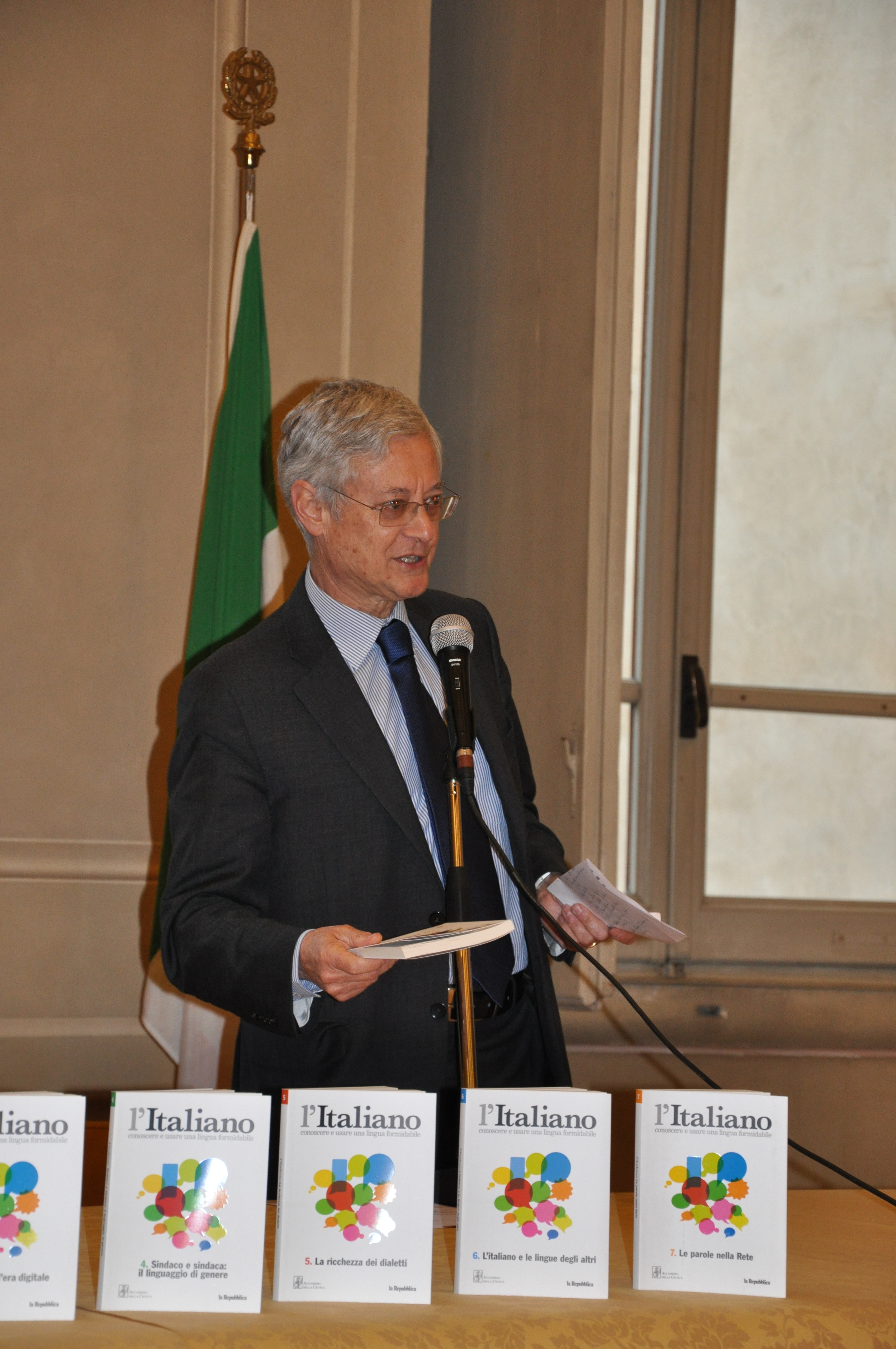 Il presidente Claudio Marazzini