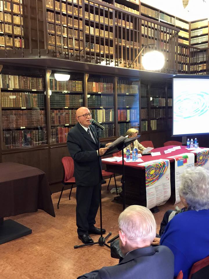 Alfonso D'Agostino all'inaugurazione della Piazza delle lingue 2015