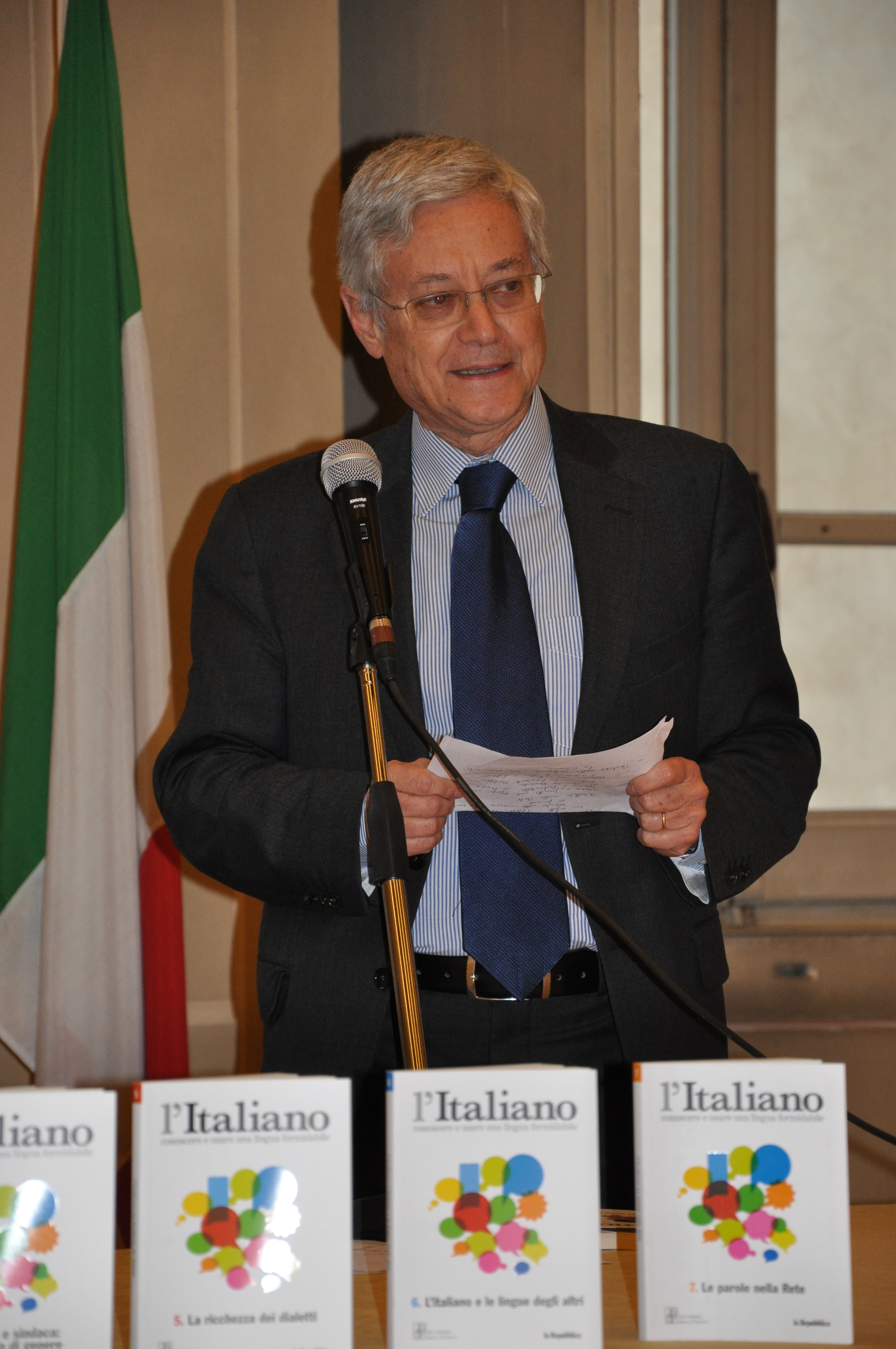 Il presidente Claudio Marazzini